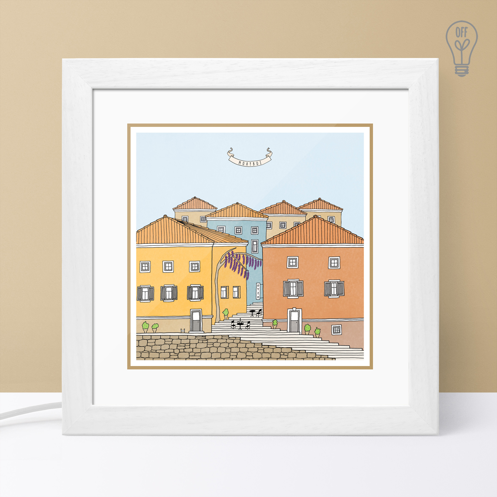 Molyvos Illustrated Light Box Molyvos Illustrated Light Box