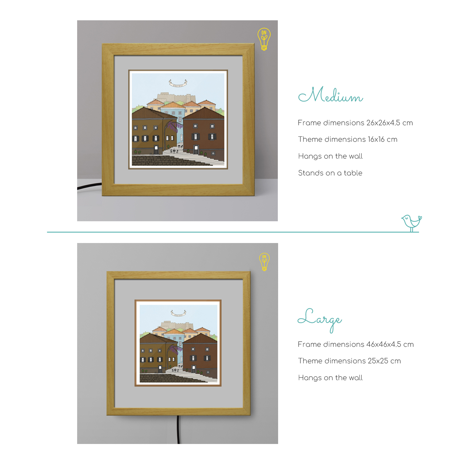 Molyvos Illustrated Light Box Molyvos Illustrated Light Box
