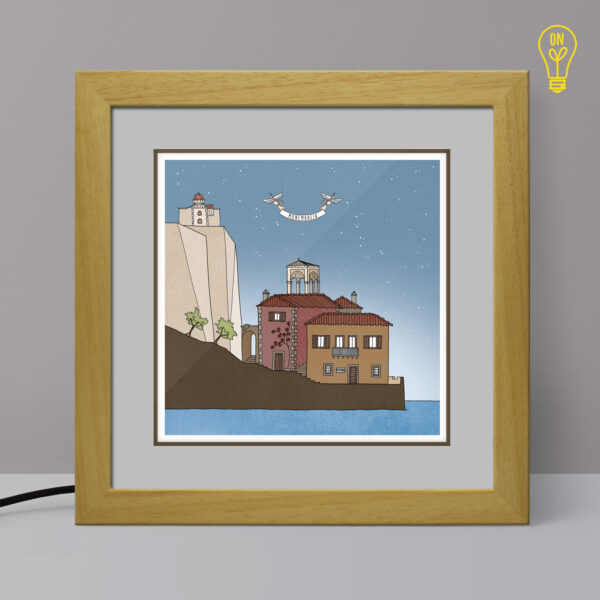 Monemvasia Illustrated Light Box