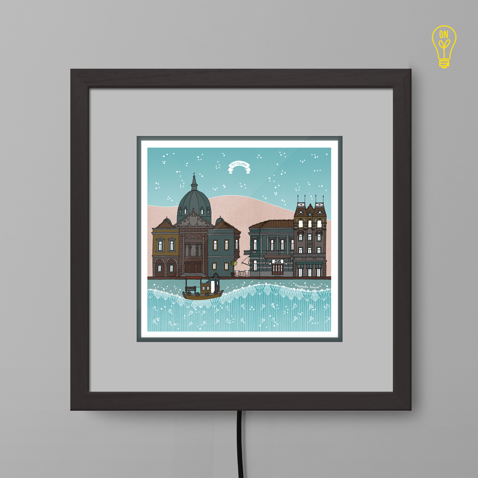 Mytilini Illustrated Light Box Mytilini Illustrated Light Box