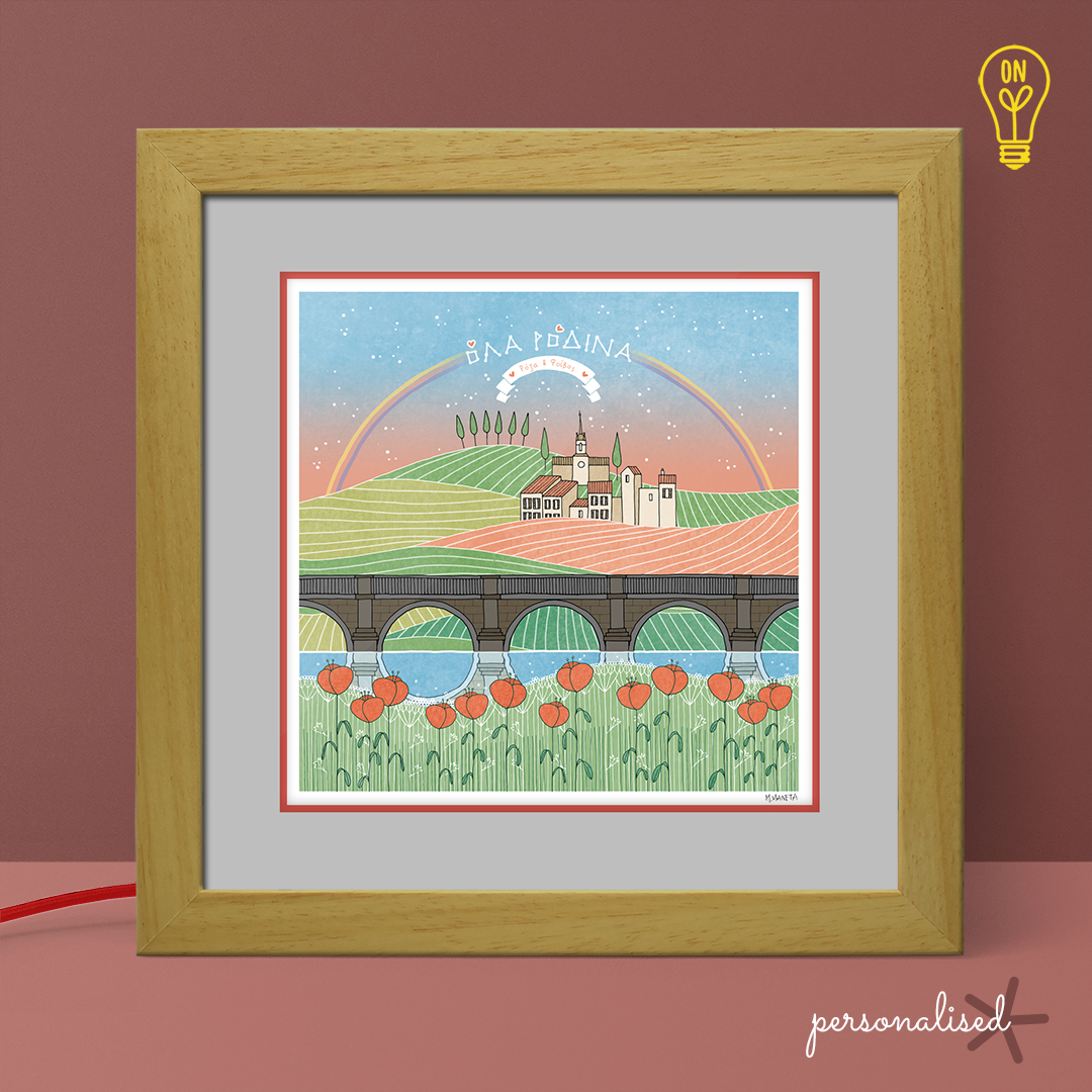 La vie en rose Illustrated Light Box La vie en rose Illustrated Light Box