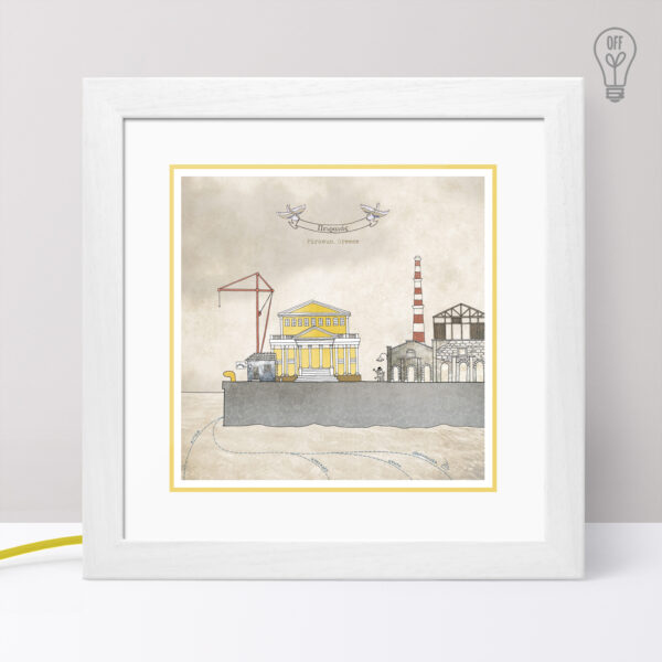 Piraeus Illustrated Light Box