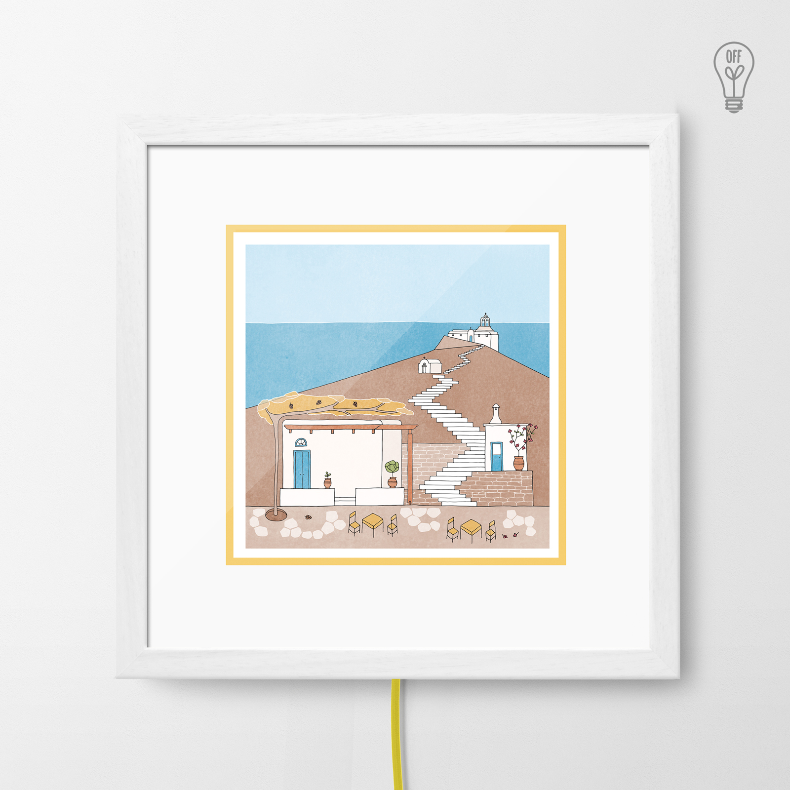 Sikinos Illustrated Light Box Sikinos Illustrated Light Box
