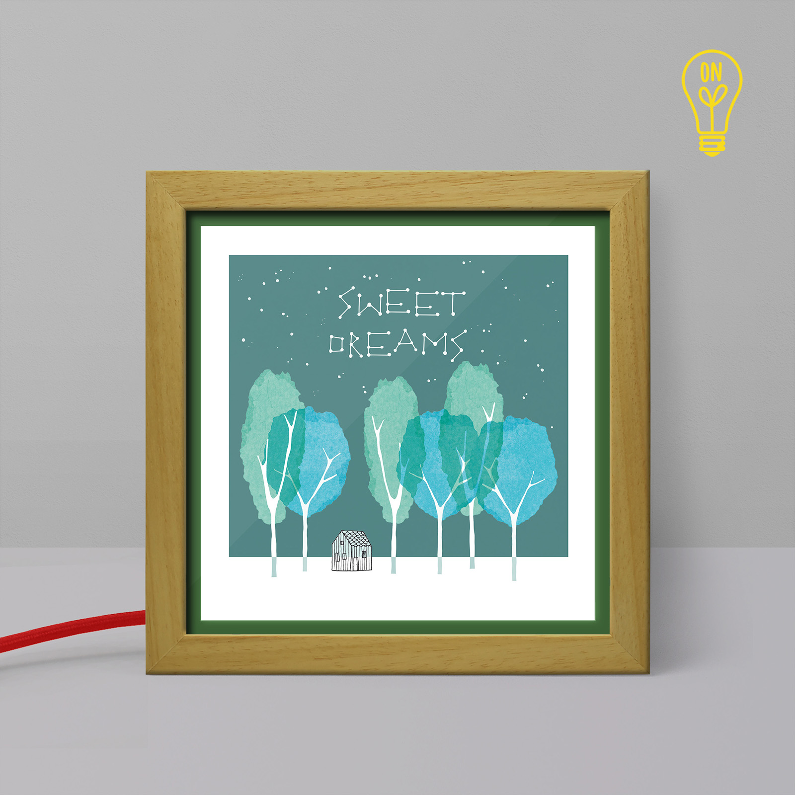 Sweet Dreams Tiny Illustrated USB Light Box Sweet Dreams Tiny Illustrated USB Light Box