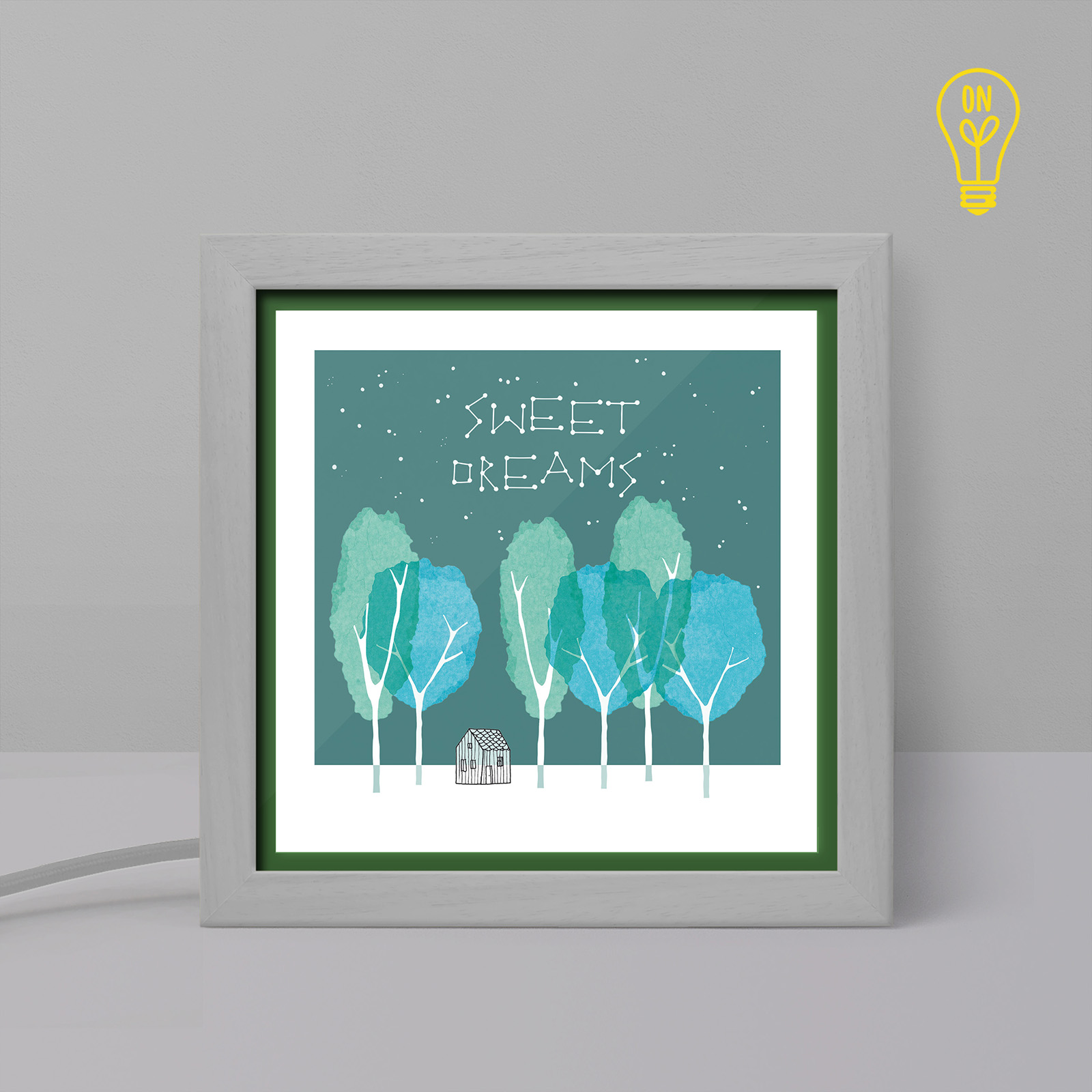 Sweet Dreams Tiny Illustrated USB Light Box Sweet Dreams Tiny Illustrated USB Light Box