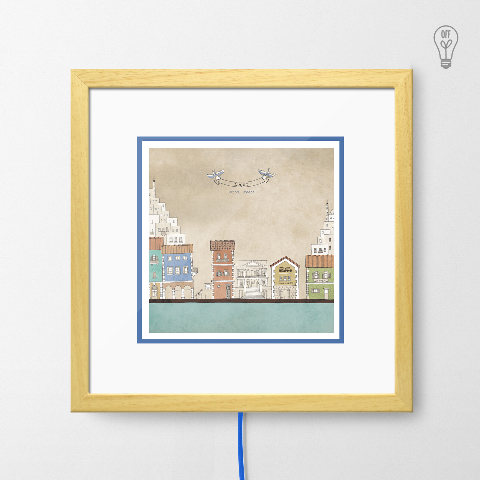 Syros Illustrated Light Box Syros Illustrated Light Box