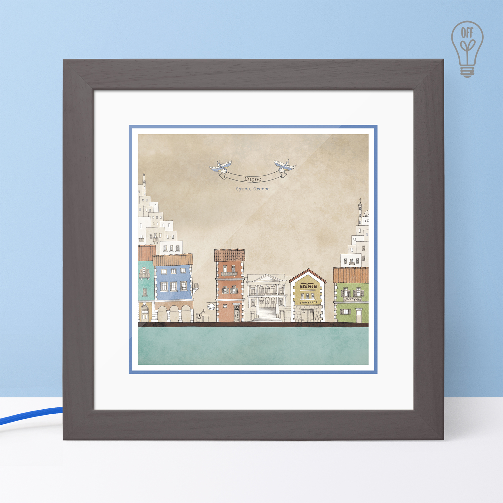 Syros Illustrated Light Box Syros Illustrated Light Box