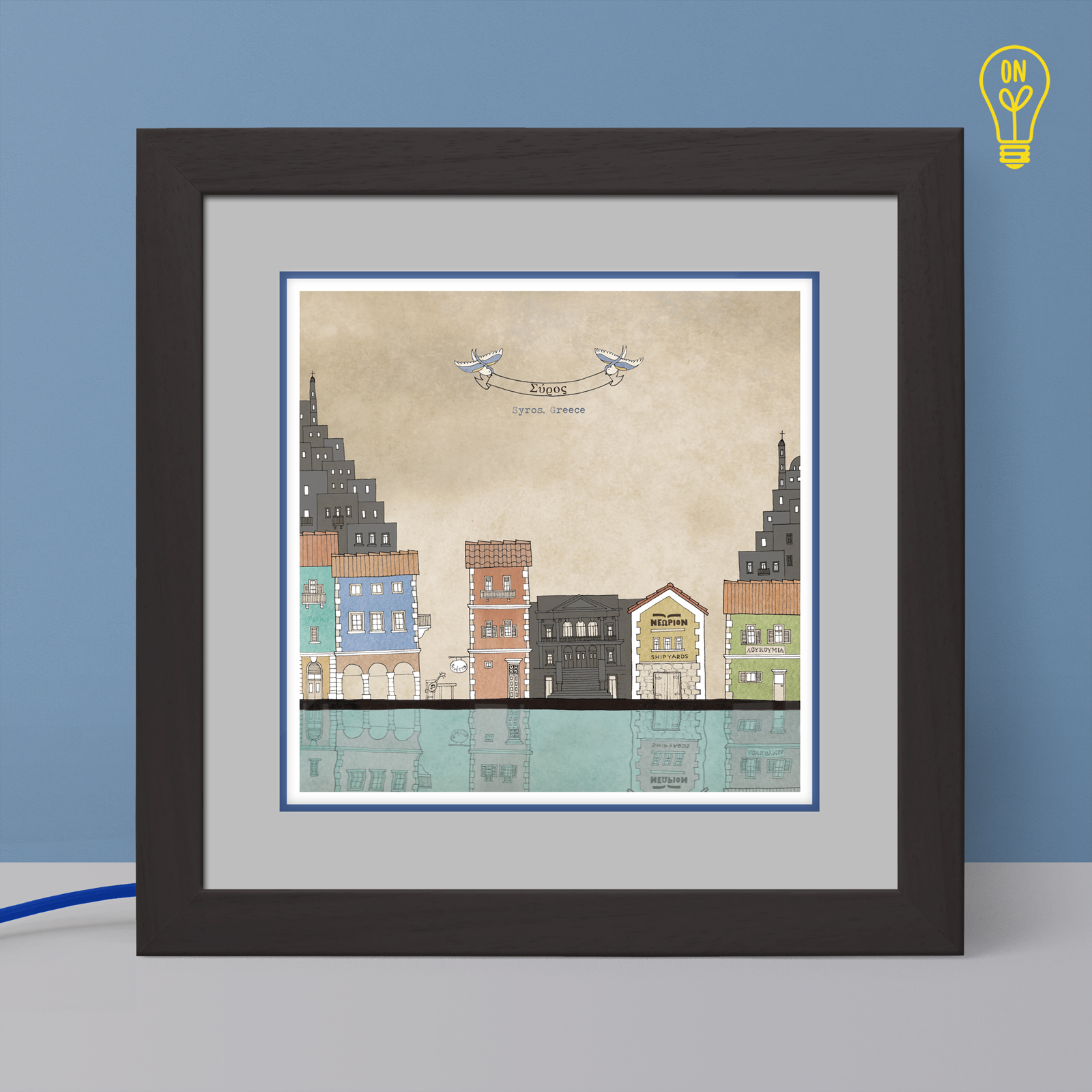 Syros Illustrated Light Box Syros Illustrated Light Box