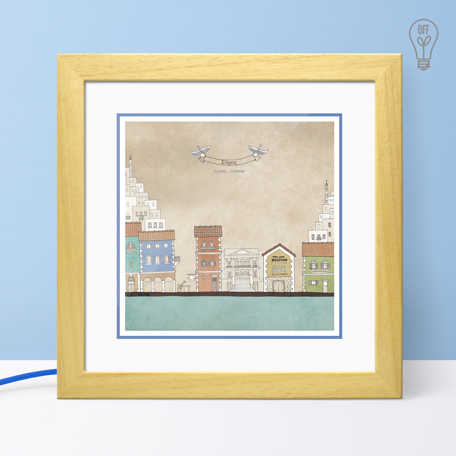Syros Illustrated Light Box Syros Illustrated Light Box