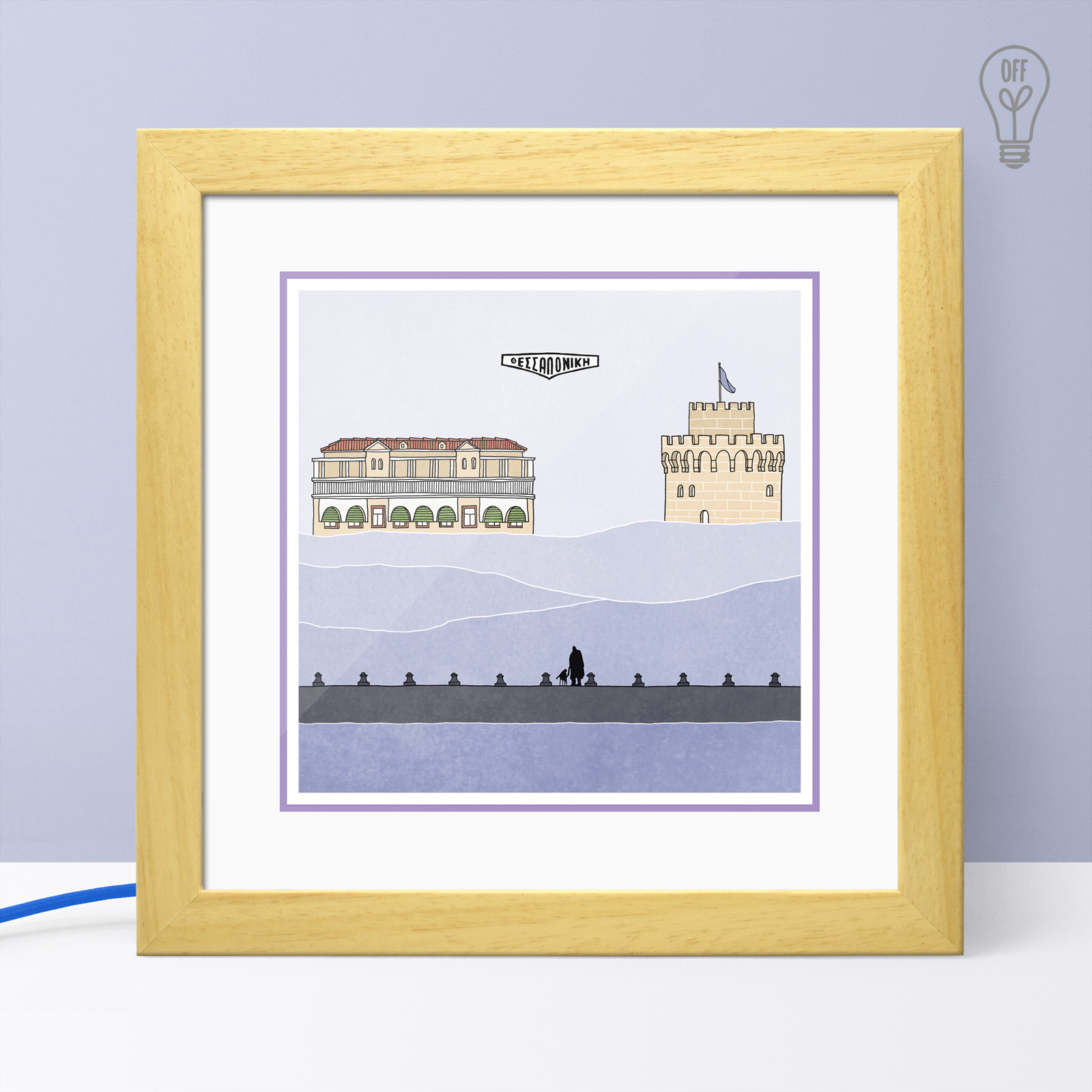 Thessaloniki Illustrated Light Box Thessaloniki Illustrated Light Box