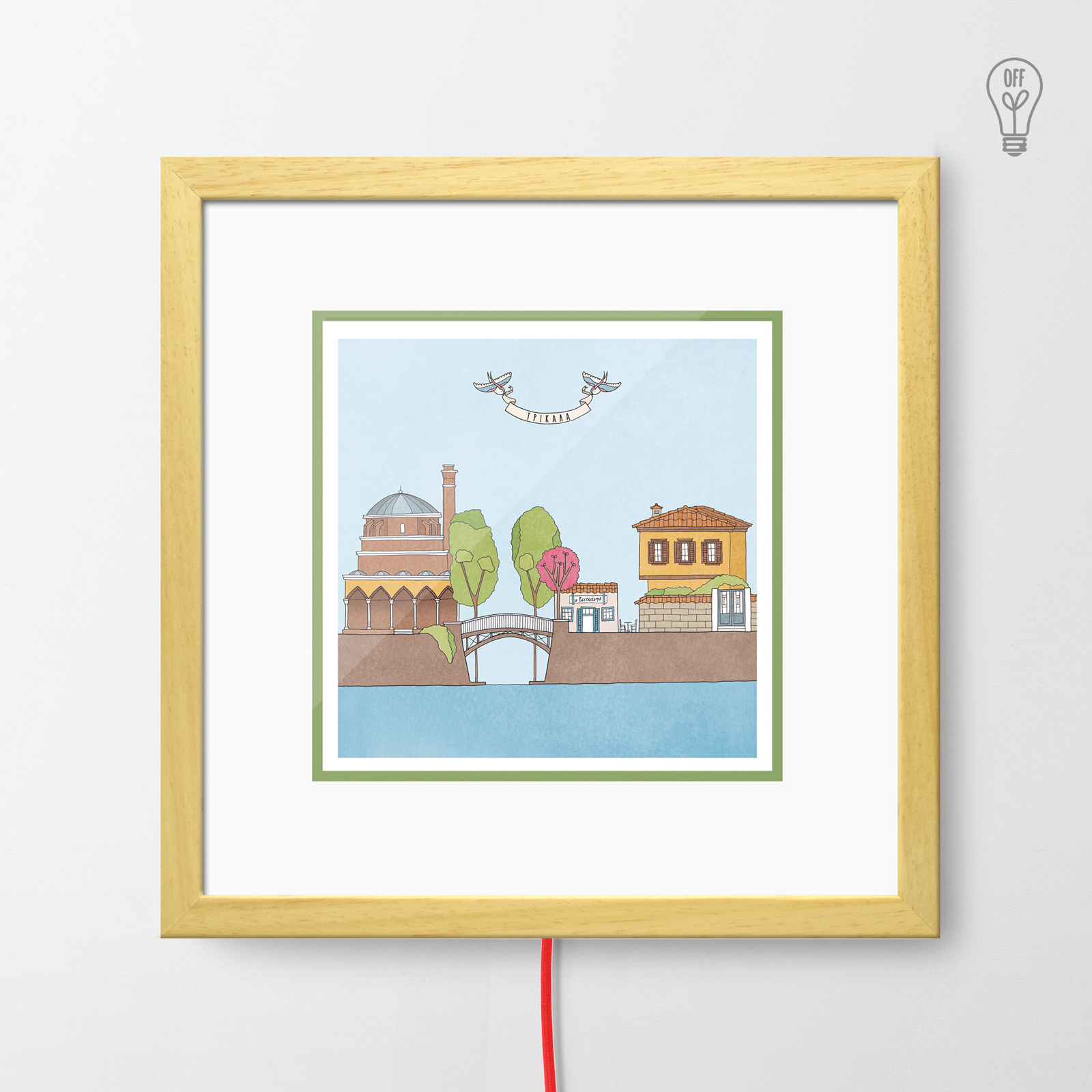 Trikala Illustrated Light Box Trikala Illustrated Light Box