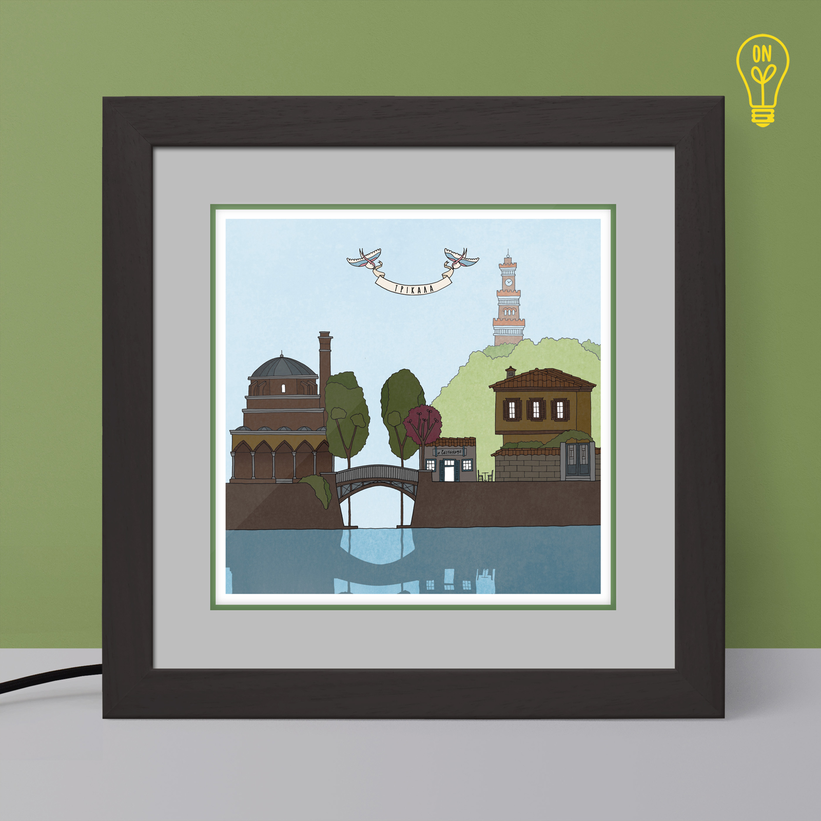 Trikala Illustrated Light Box Trikala Illustrated Light Box