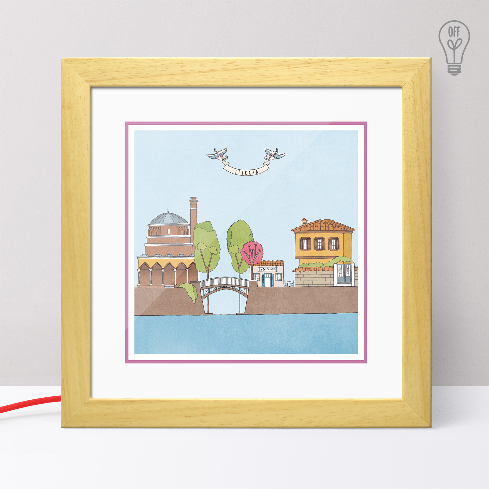 Trikala Illustrated Light Box Trikala Illustrated Light Box