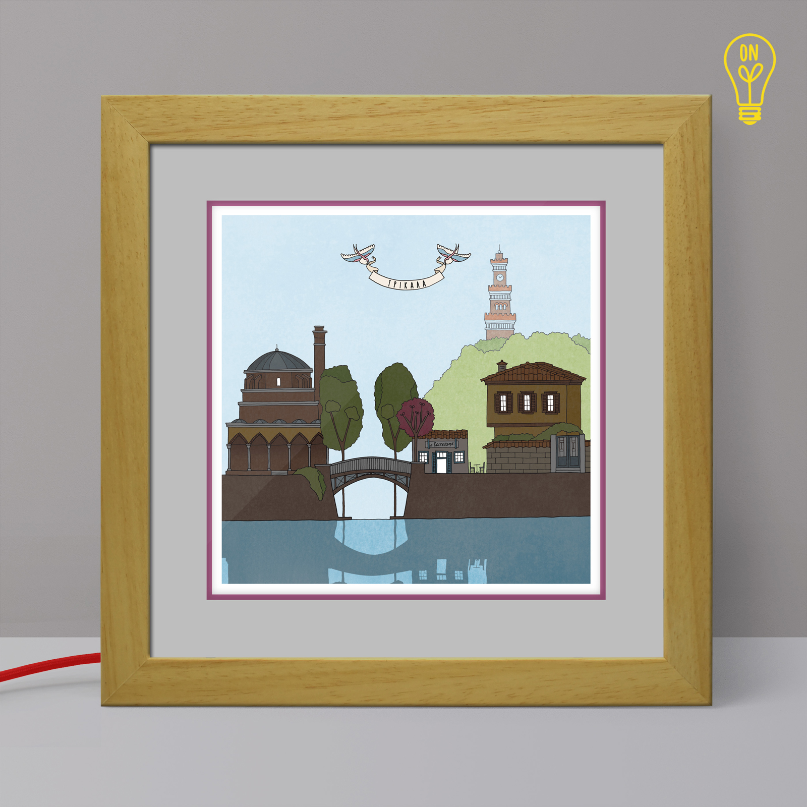 Trikala Illustrated Light Box Trikala Illustrated Light Box