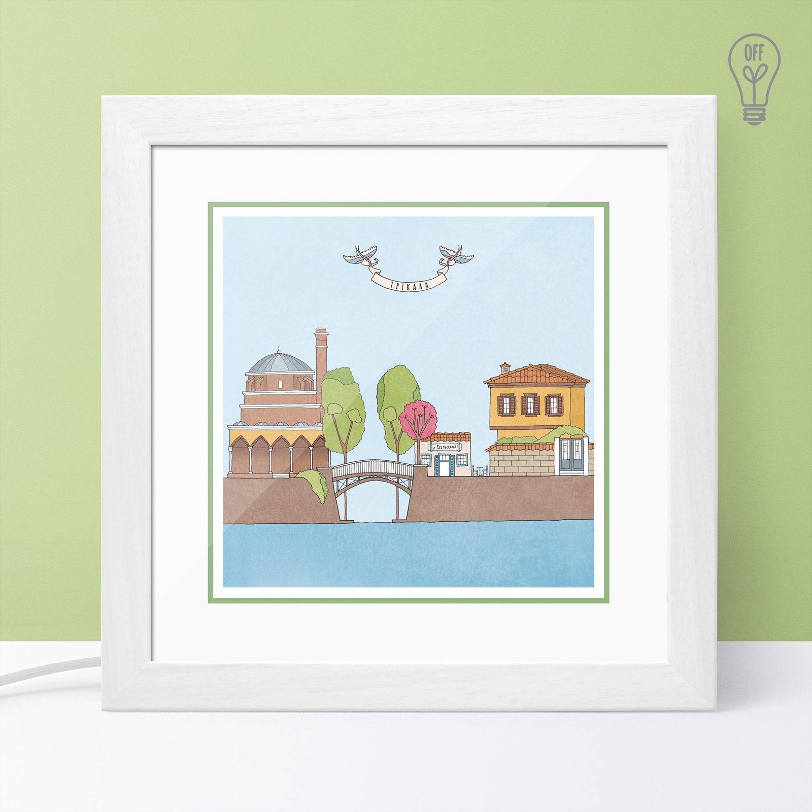 Trikala Illustrated Light Box Trikala Illustrated Light Box
