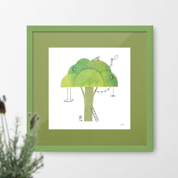 Broccoli Settlement - Special Edition Framed Print